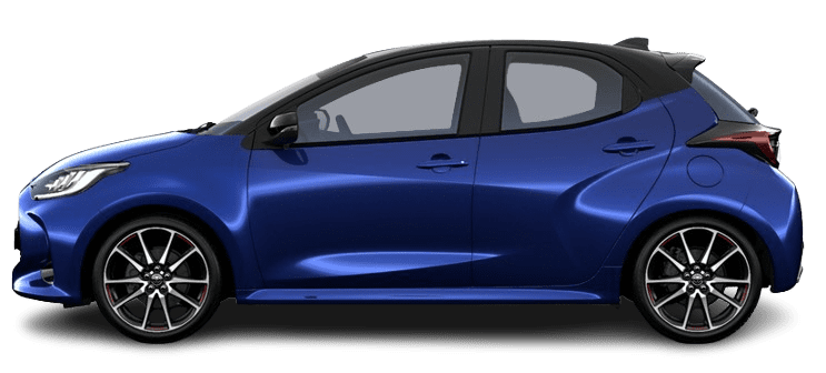 Seitenansicht eines Toyota Yaris