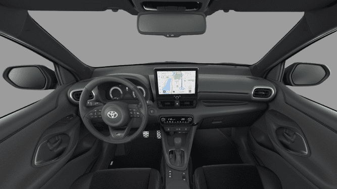 Ansicht des Armaturenbretts eines Toyota Yaris