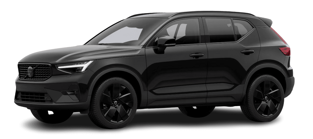 Schräge Frontansicht auf einen Volvo XC40, freigestellt