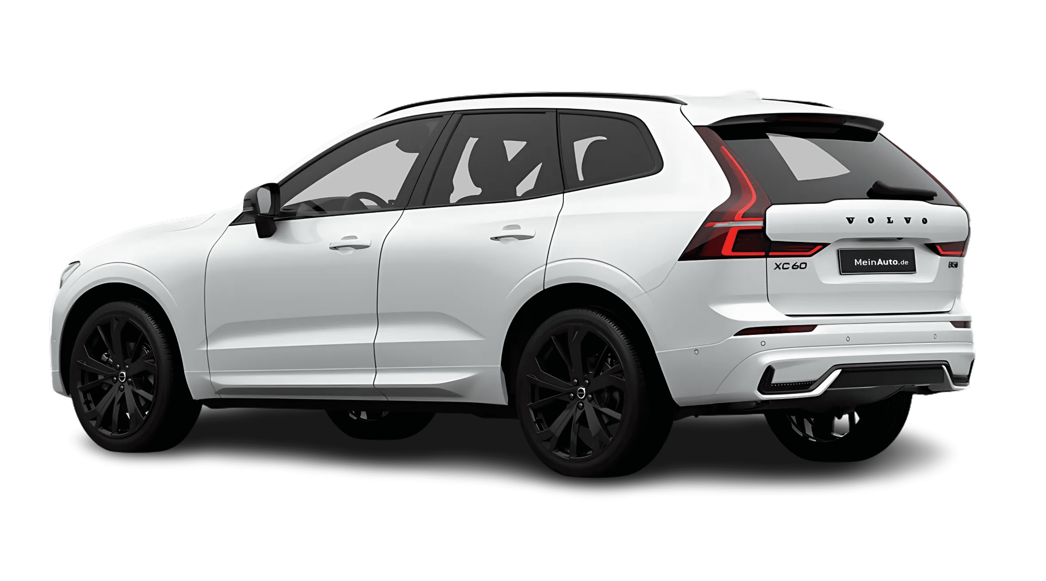 Schräge Heckansicht eines Volvo XC60, freigestellt