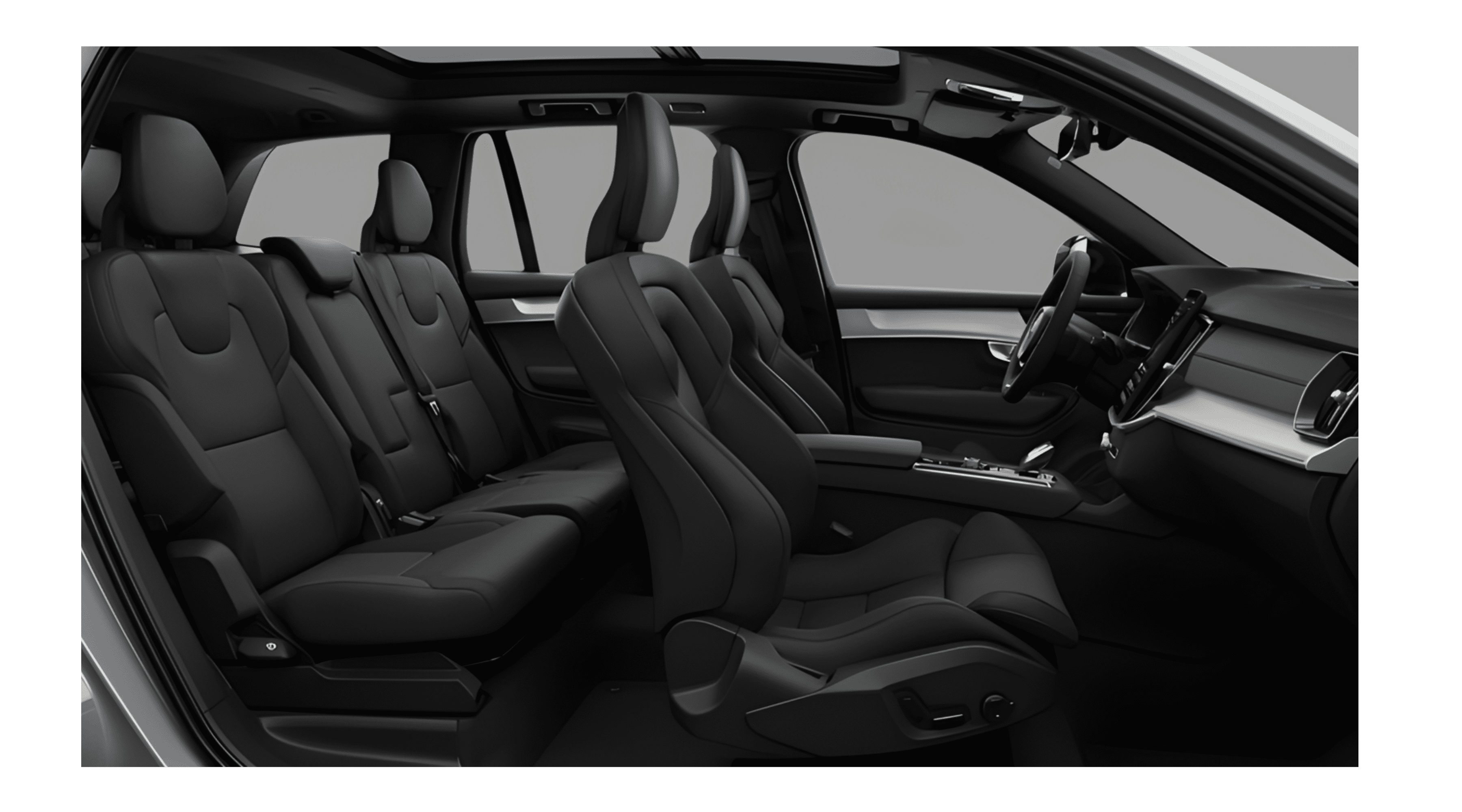 Ansicht der Rücksitze eines Volvo XC90