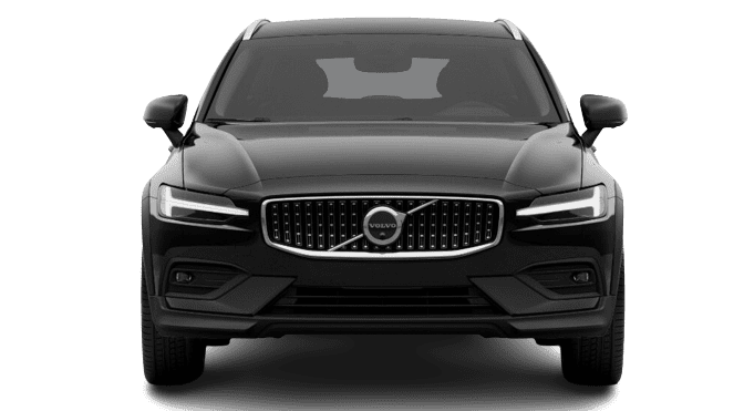 Frontansicht auf einen Volvo V60 Cross Country, freigestellt