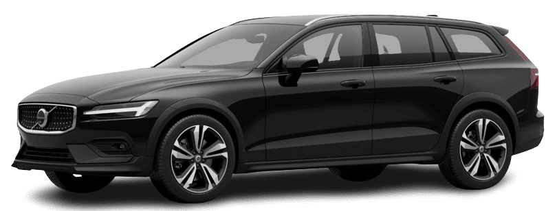 Schräge Frontansicht auf einen Volvo V60 Cross Country, freigestellt
