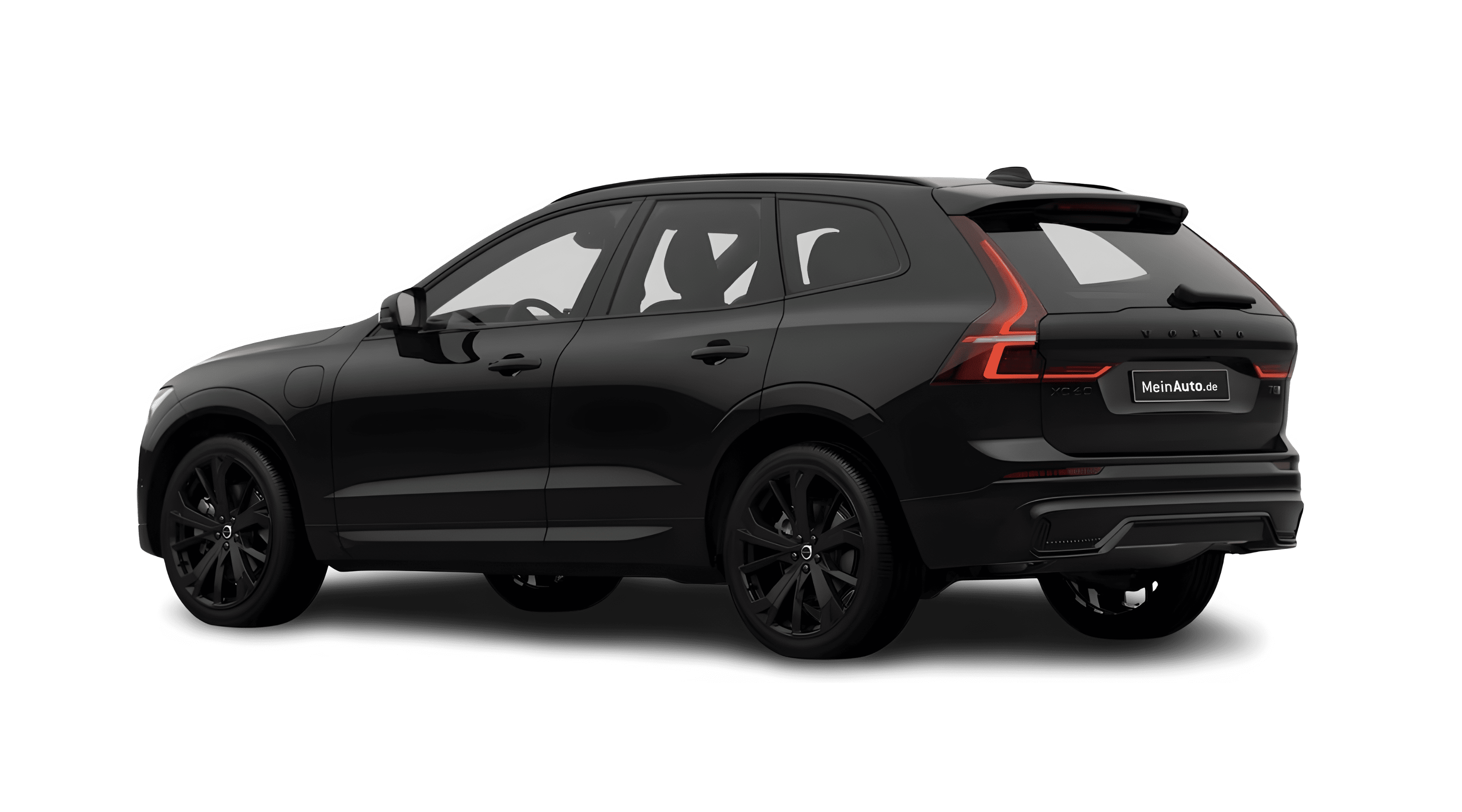 Schräge Heckansicht eines Volvo XC60, freigestellt