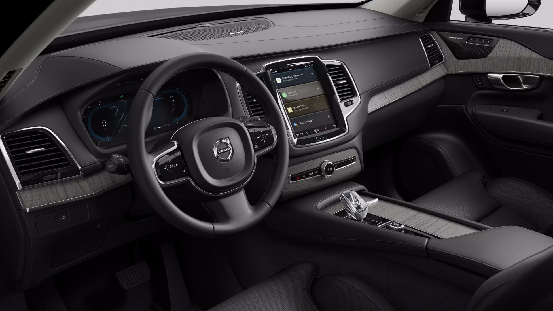 Ansicht des Armaturenbretts eines Volvo XC90