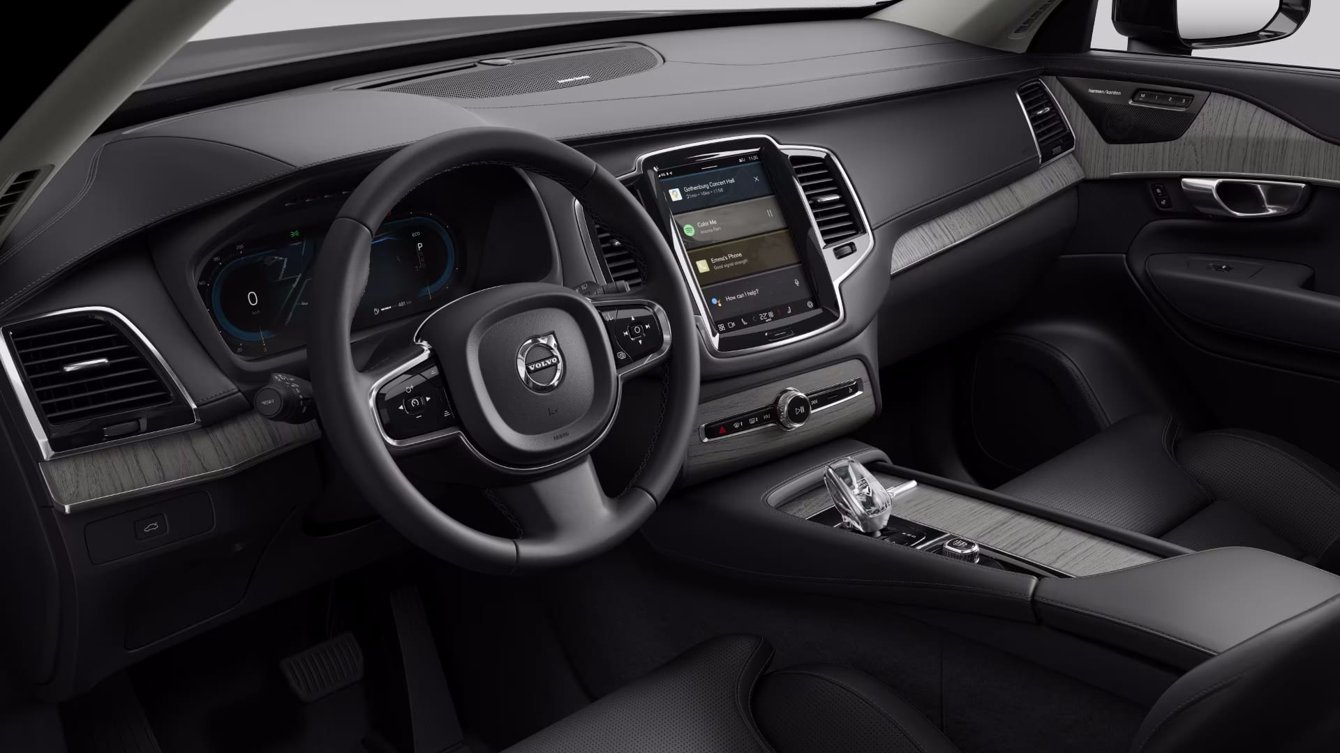 Ansicht des Armaturenbretts eines Volvo XC90