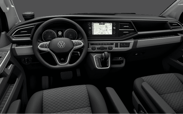 Ansicht des Armaturenbretts eines Volkswagen California