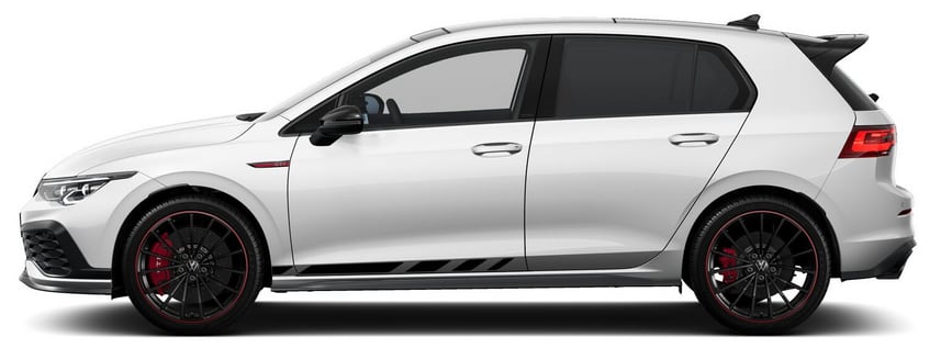 Seitenansicht eines Volkswagen Golf