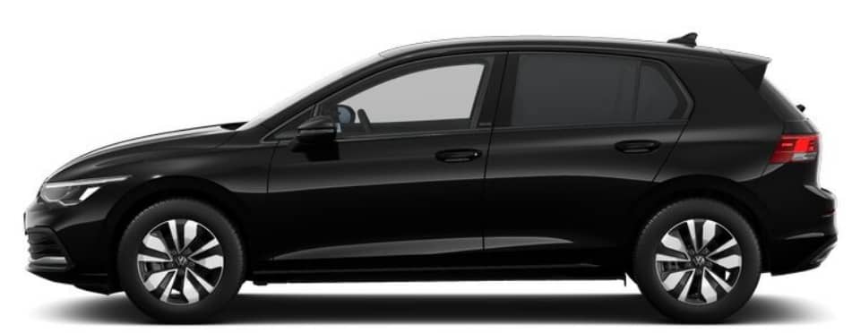 Seitenansicht eines Volkswagen Golf