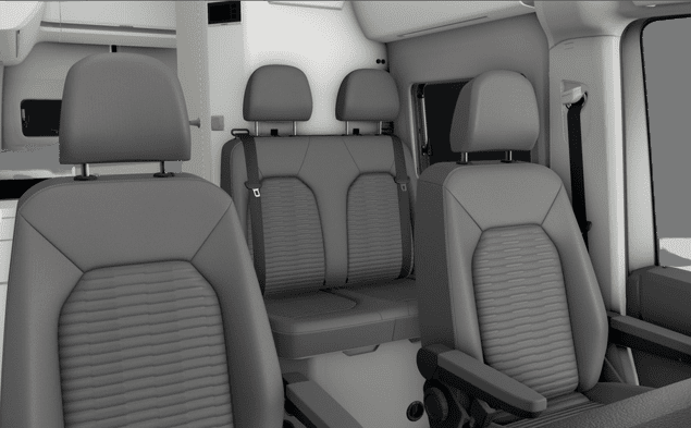 Ansicht der Frontsitze eines Volkswagen Grand California