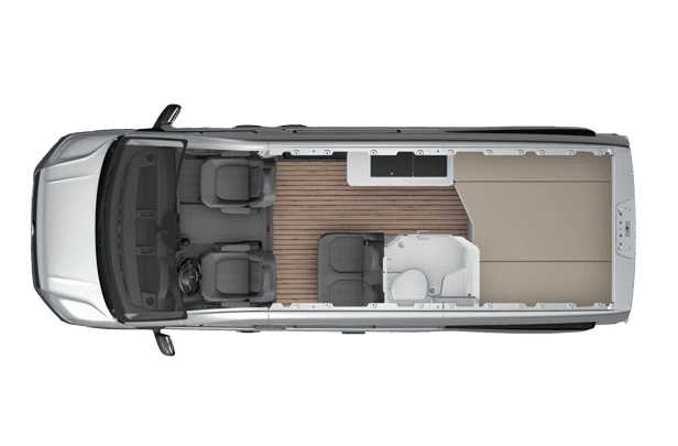 Ansicht des Kofferraums eines Volkswagen Grand California