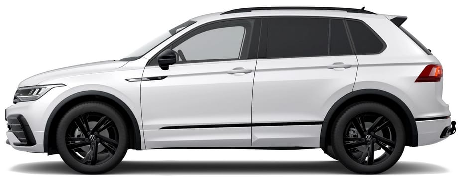 Seitenansicht eines Volkswagen Tiguan