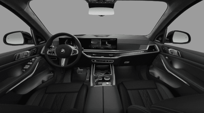 Ansicht des Armaturenbretts eines BMW X7