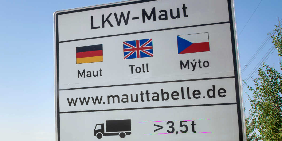 LKW Maut Schild