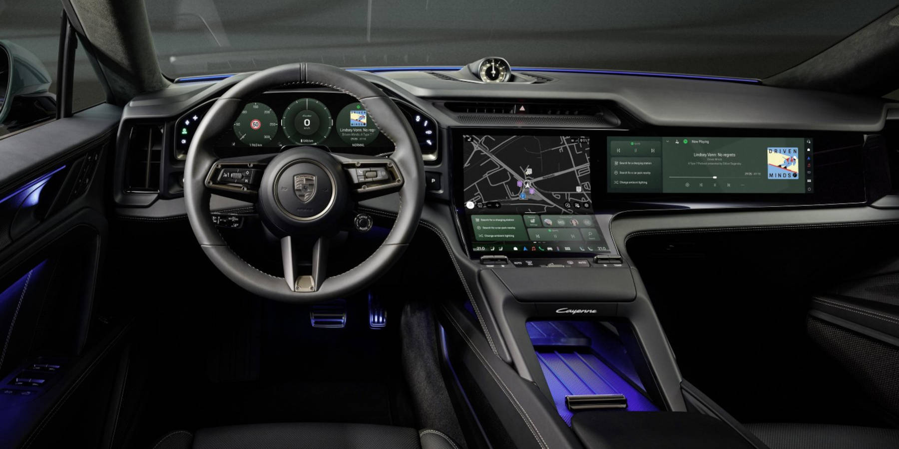 News | Digitale Schaltzentrale: Porsche Cayenne Electric setzt auf neues Interieur-Konzept