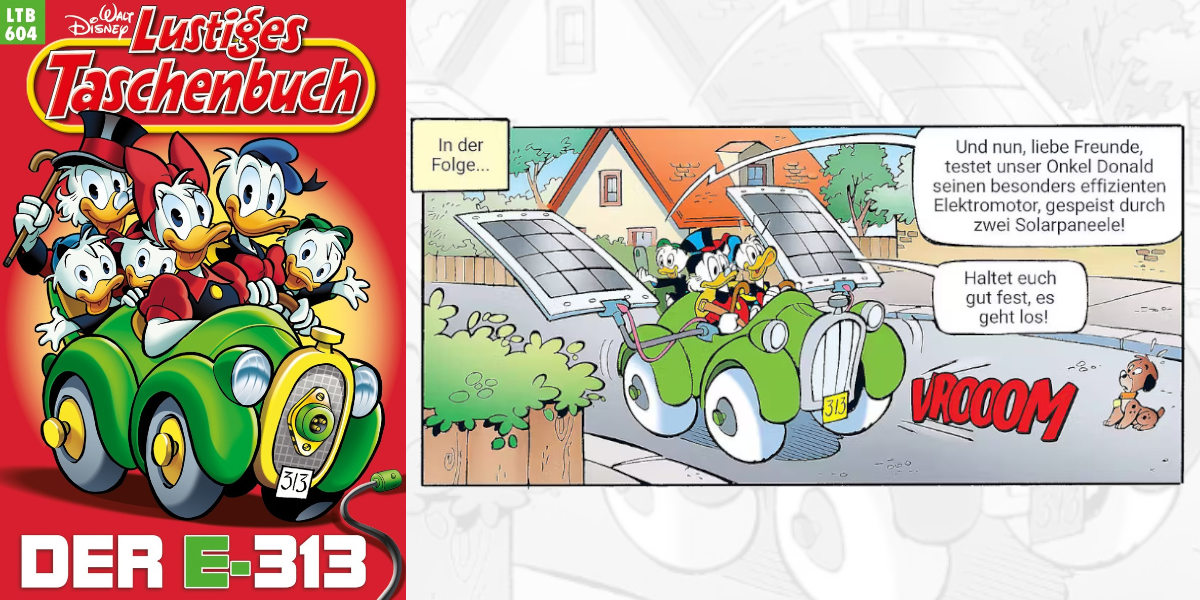 News | Mobilitätswende in Entenhausen: Donald Duck fährt E-Auto