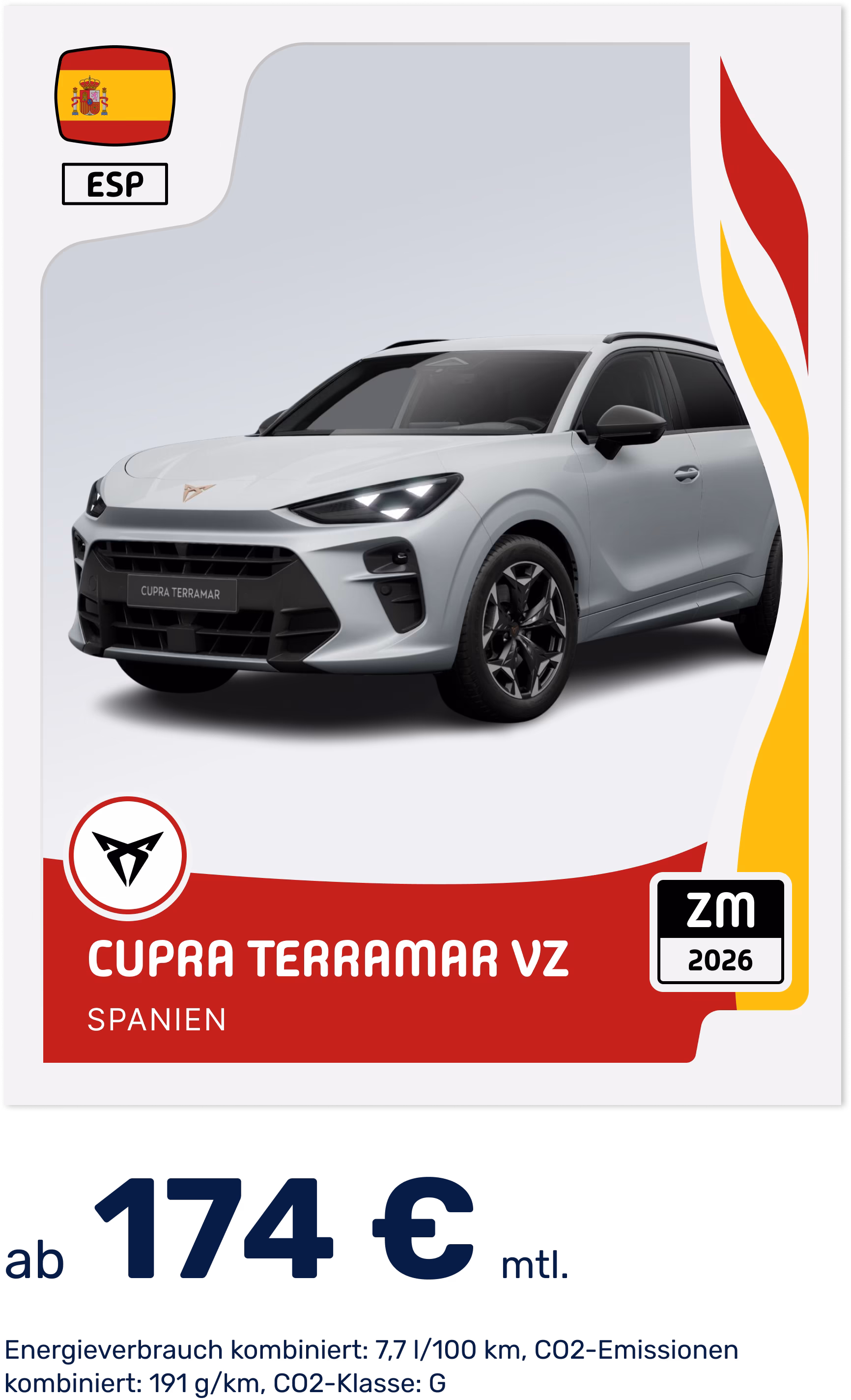 WM 2026 | Deal-Card - Panini-Sticker - Cupra Terramar VZ