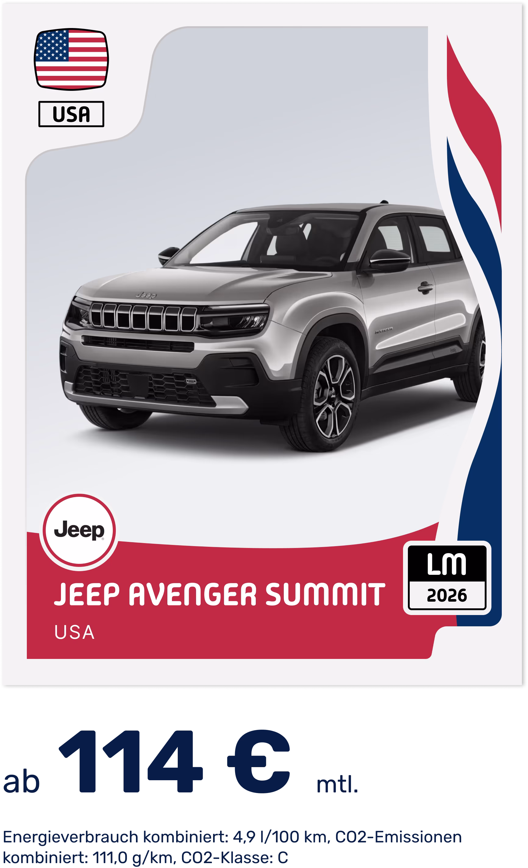 WM 2026 | Deal-Card - Panini-Sticker - Jeep Avenger Summit