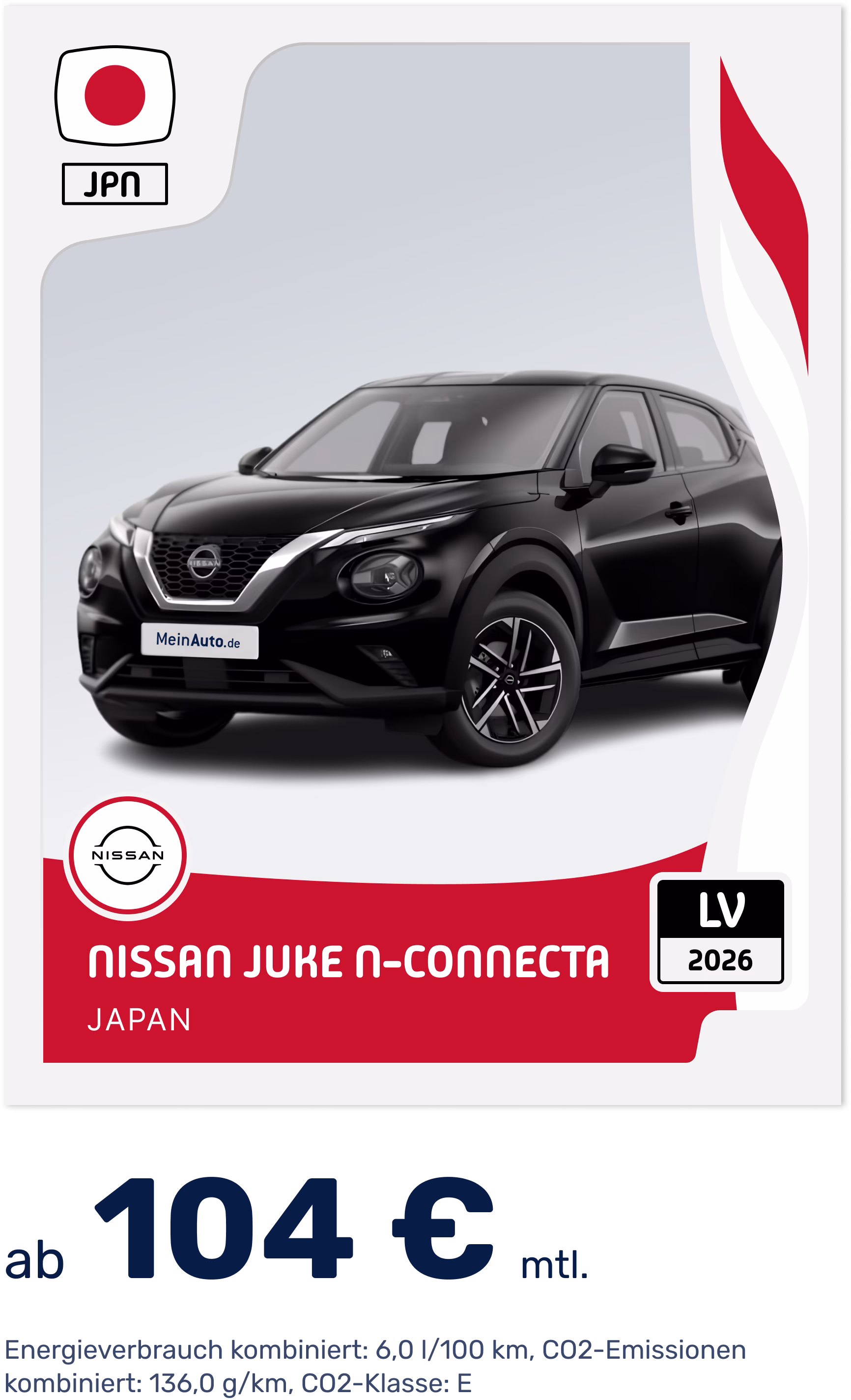 WM 2026 | Deal-Card - Panini-Sticker - Nissan Juke N-Connecta