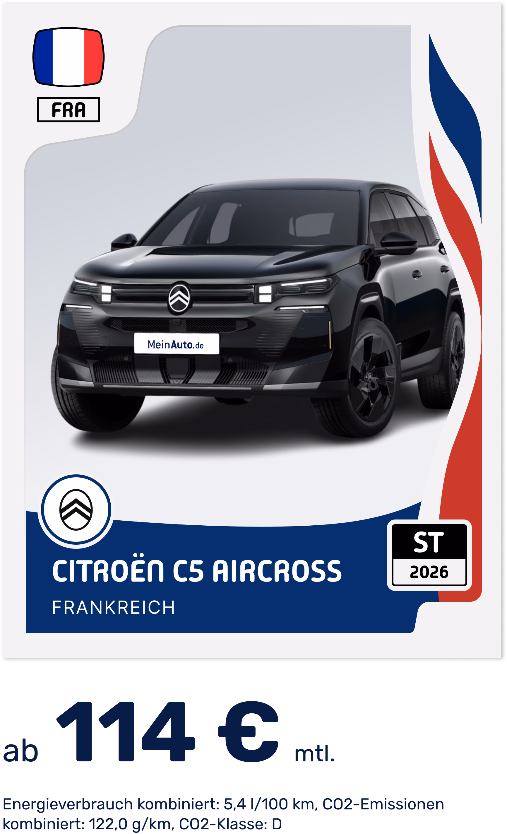 WM 2026 | Deal-Card - Panini-Sticker - Citroen C5 Aircross MAX