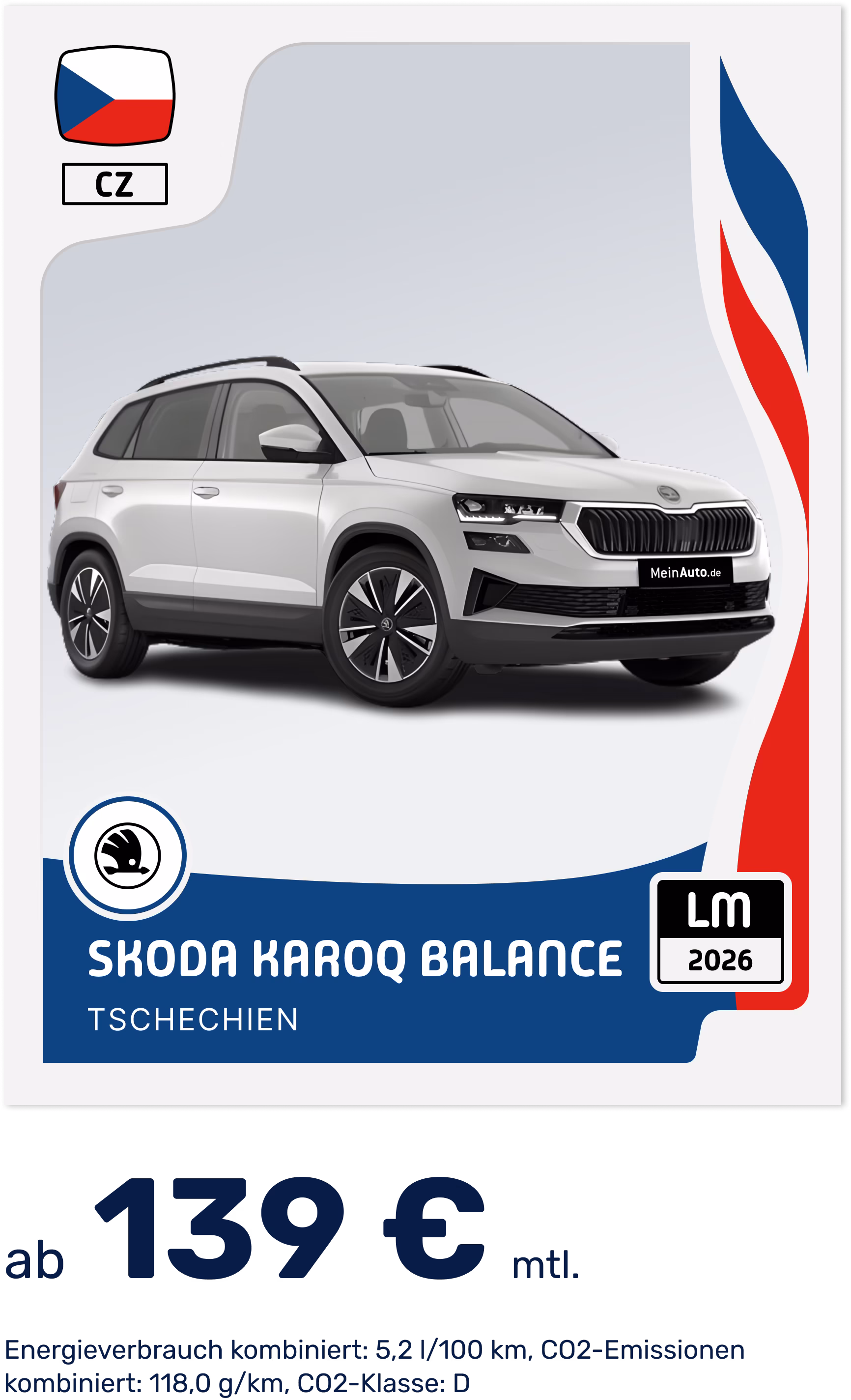 WM 2026 | Deal-Card - Panini-Sticker - Skoda Karoq Balance