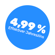 Ab 4,99% Effektivzins*